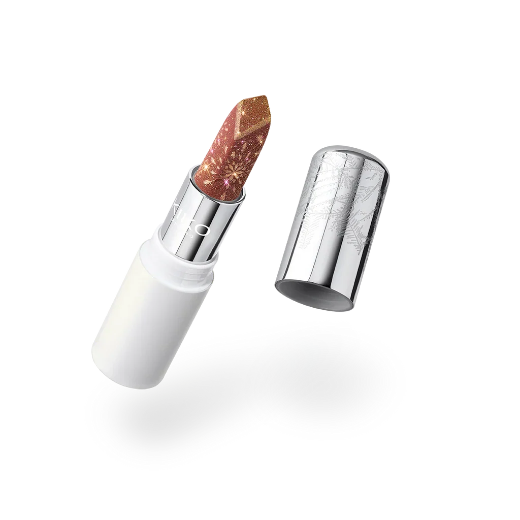 Snow-Kissed Holiday Sparkly Peaks Lipstick