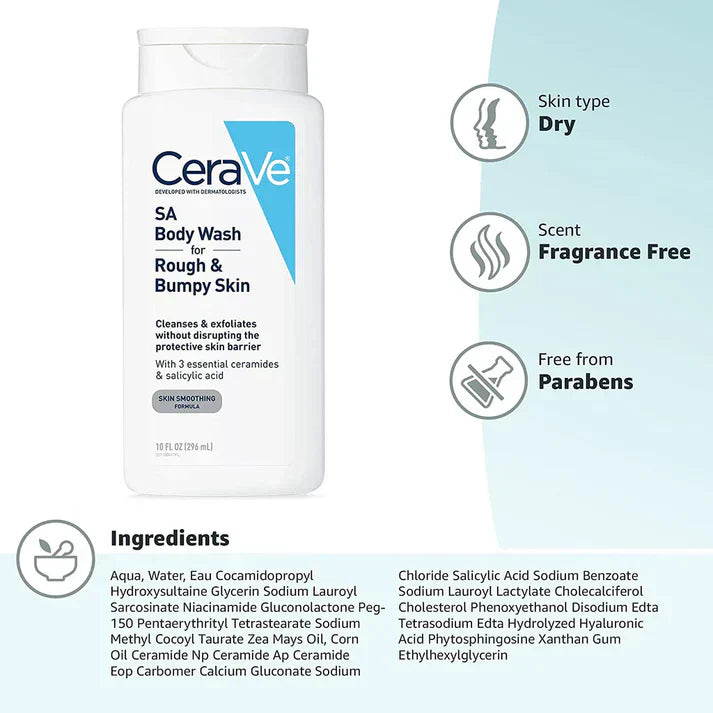 SA Body Wash for Rough & Bumpy Skin - 296 ml