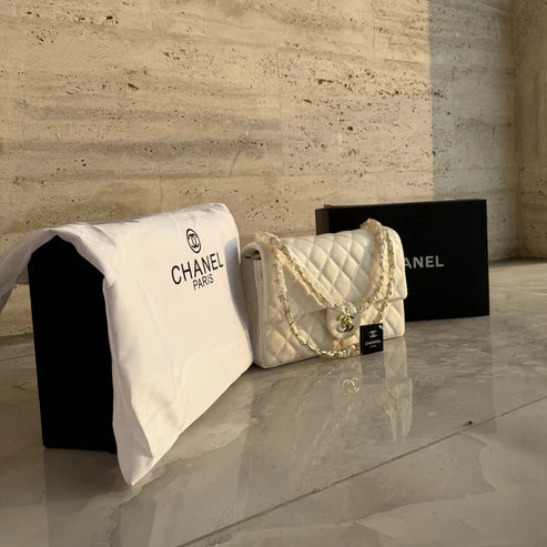 Chanel Paris Limited Edition Double Flap Lambskin Bag ( BLACK)