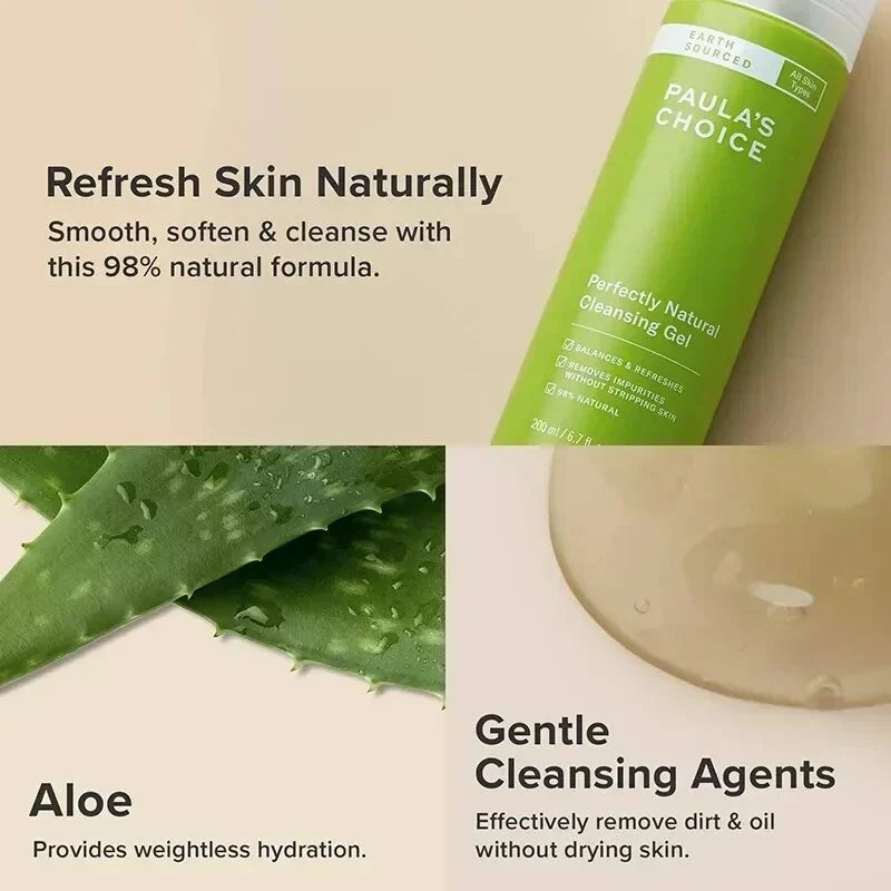 PAULA'S CHOICE Perfectly Natural Cleansing Gel 200ml - Classy Touch Pk
