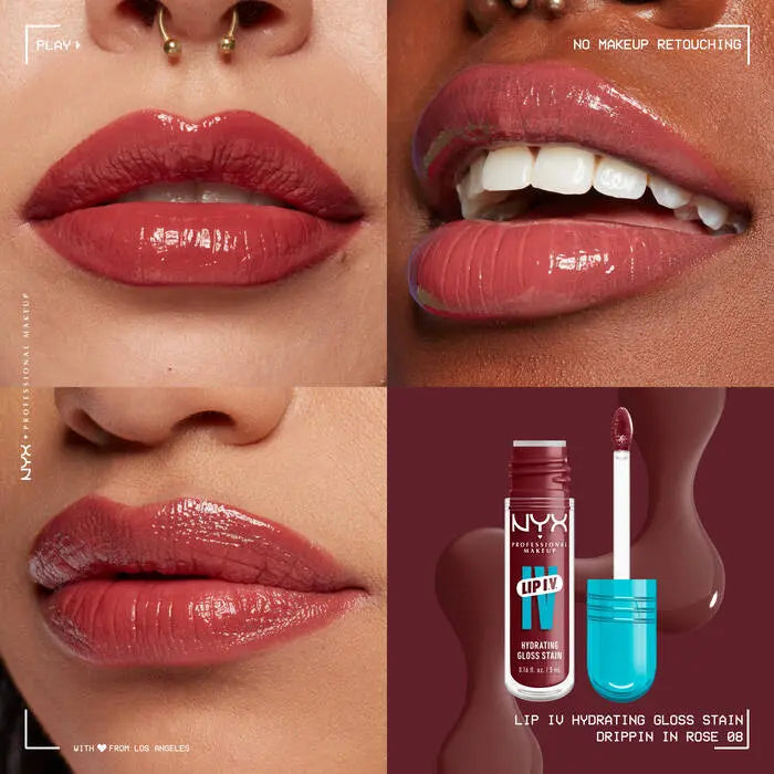 NYX Lip I.V. Hydrating Lip Gloss Stain