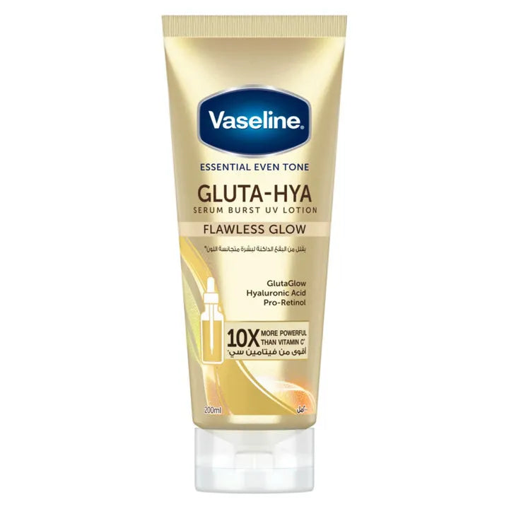 Vaseline Gluta-Hya Serum Burst UV Lotion - Flawless Bright - 330ml ( pre booking )
