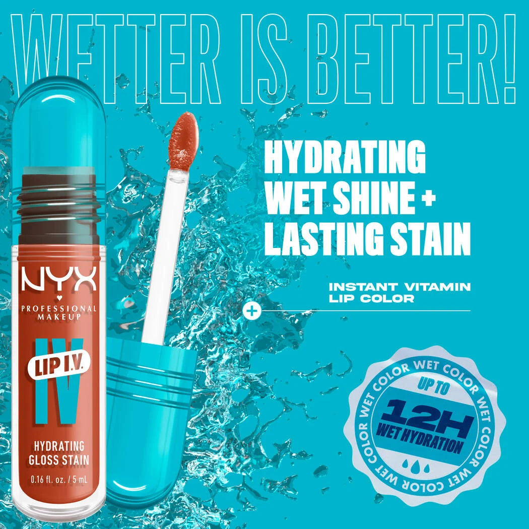 NYX Lip I.V. Hydrating Lip Gloss Stain