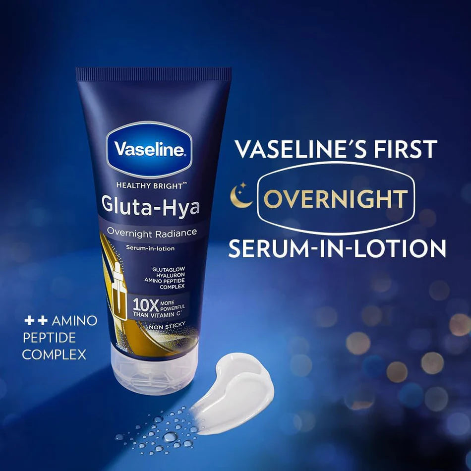 Vaseline Gluta-Hya Overnight Radiance, Serum-In-Lotion 300ml