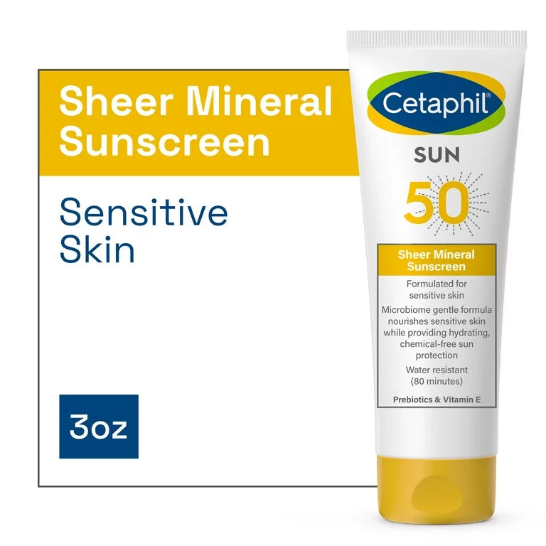 Cetaphil Sheer Mineral Sunscreen broad Spectrum SPF 50 ( best for sensitive skin ) - Classy Touch Pk