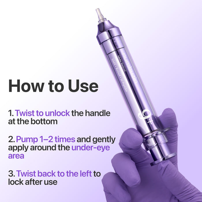 Numbuzin No.9 NAD+ Retinol Eye Cream, Depuffing & Firming Eye Serum for Dark Circles, Wrinkles & Fine Lines, Peptides & Niacinamide for Glow & Undereye Radiance