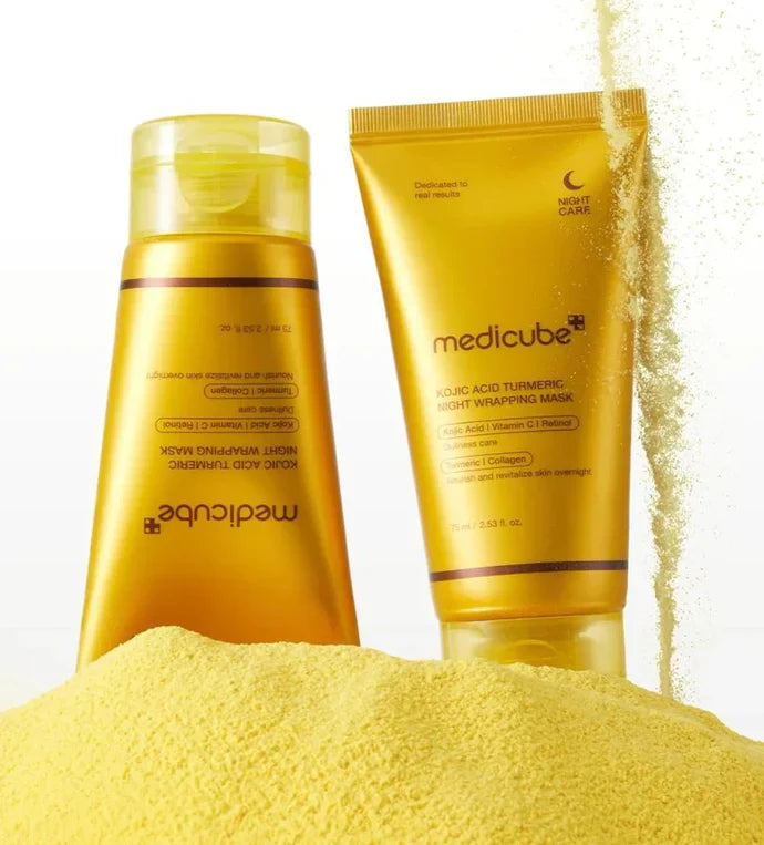 MEDICUBE Kojic Acid Turmeric Night Wrapping Mask