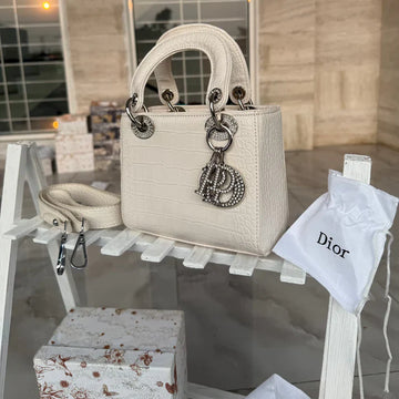 Christian dior Lady Dior Bag (WHITE)