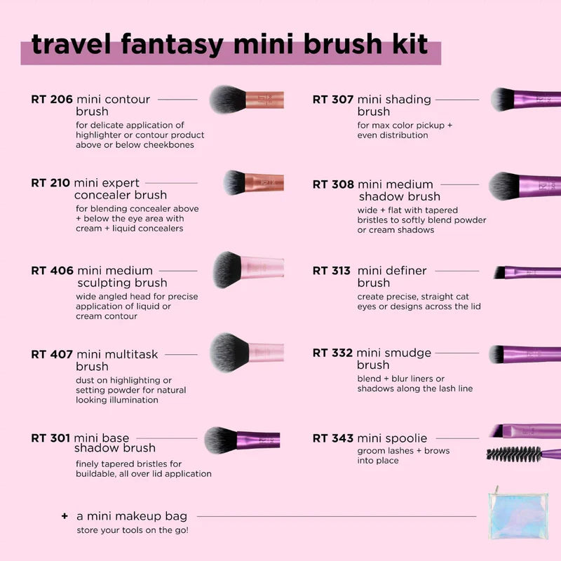 Real Techniques Travel Fantacy Mini Brush Kit