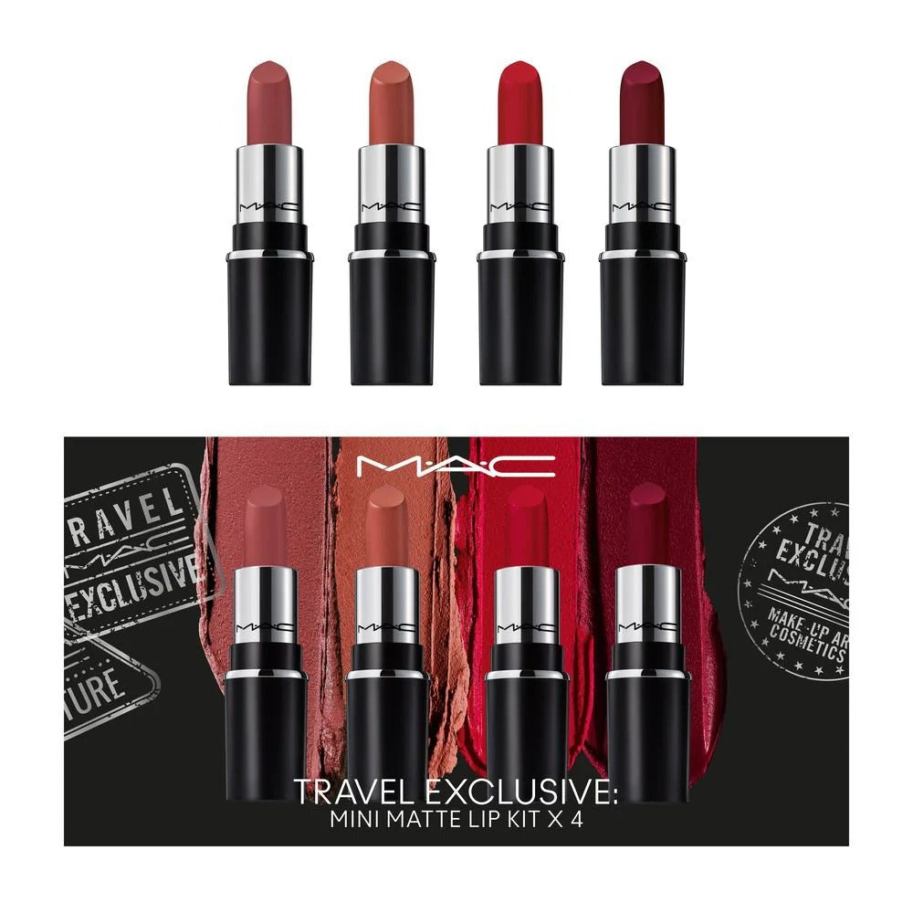 MAC Lipstick Travel Set (Pack of 4)