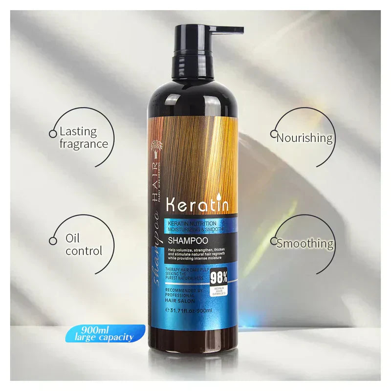 Keratin Straightening Sulfate Free Hair Shampoo - Classy Touch Pk